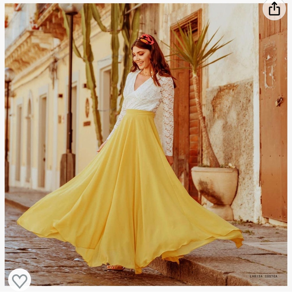 Chiffon Maxi Skirt from CHICWISH